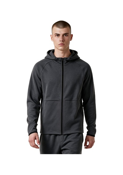 Sportive Atren Zip Erkek Gri Günlük Stil Sweatshirt 26ke0001-kgrı