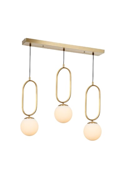 Tt016-3S Esk Tt Aydınlatma Eskitme Kaplama Beyaz Camlı 3 Lü Sıral