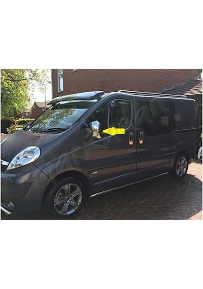 Woc Chrome Renault Trafic Krom Ayna Kapağı 2001-2014 2 Parça Abs