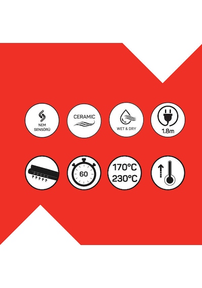 Arzum AR5168 Revolution Protect Seramik Plaka Saç Düzleştirici