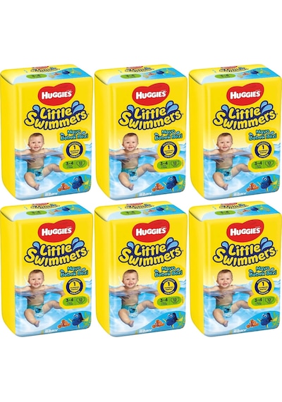 Huggıes Little Swımmers Mayo Bebek Bezi Beden:3-4 7-15kg 72adet 3 Numara 6'lı