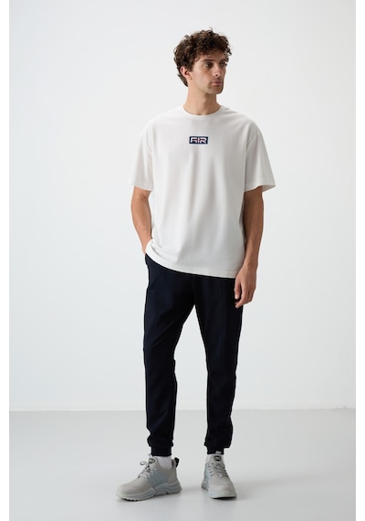 Tommy Life Lacivert Pamuklu Yumuşak Dokulu Comfort Fit Nakışlı Erkek Jogger - 82123 Lacivert