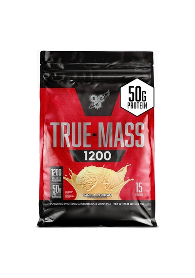 Bsn True Mass Weight Gainer Muscle Mass Gainer With Whey And Casein Protein For Post Workout 4,65 Kg