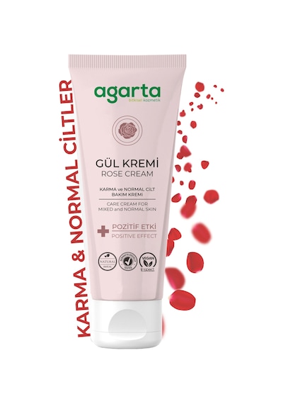 Agarta Doğal Gül Aromalı Nemlendirici El Ve Vücut Bakım Kremi 75 ML
