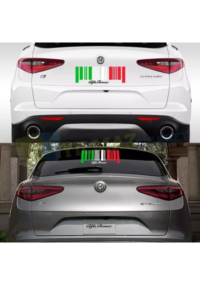 Alfa Romeo Cam Tampon Giulietta 159 156 Oto Sticker Yapıştırma 25 X 9 Cm