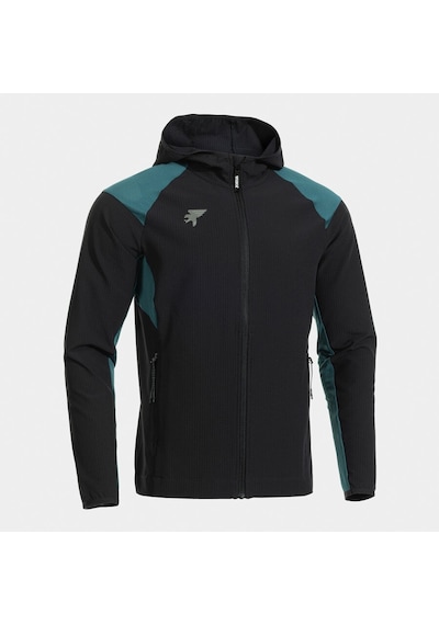 Joma Outdoor Deva Erkek Tam Fermuarlı Kapüşonlu Rüzgarlık Siyah
