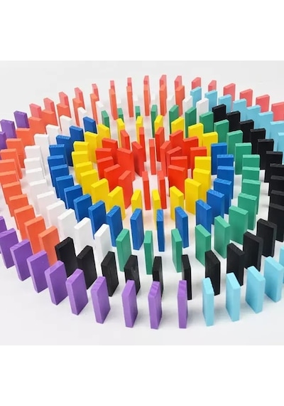 100 Parça Ahşap Domino