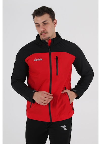 Diadora Elite Yağmurluk Kırmızı Siyah Kırmızı