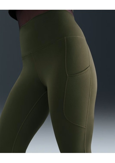 Nike Fn3241-222 One Kadın Yüksek Belli 7/8 Tayt Cepli - Yeşil