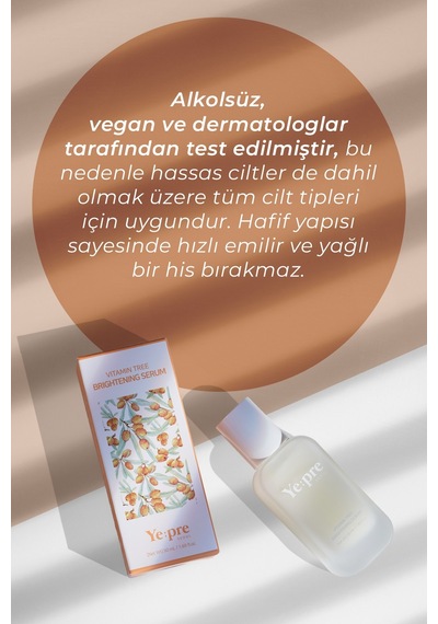 Ye:pre Vitamin Tree Brightening Kore Ton Eşitleyici Serum 50 ML