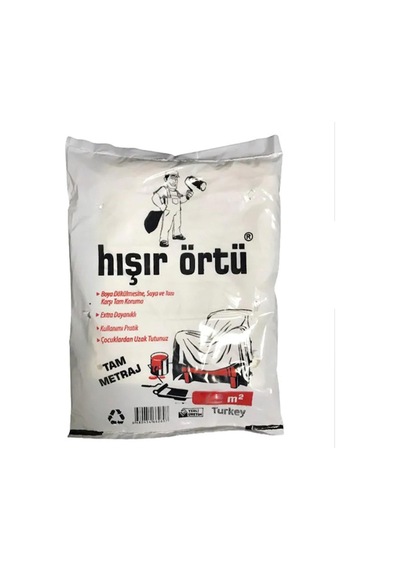 Hışır Örtü Boyacı Naylonu Eşya Zemin Koruma 30 M² 4x7.5 Metre