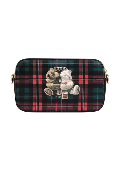 Dogo Kadın Vegan Deri Çok Renkli El Çantası - Teddy Bear Tasarım Multicolor