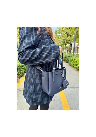 Just Polo Lüks Tasarım 3 Bölmeli Yumuşak Deri Lüks Ve Şık Dokunuş El & Omuz Çantası Shoulder Bag Lacivert 43342763