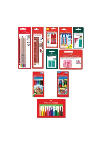 Faber-castell Retro Silgili Back To School Set Karışık6