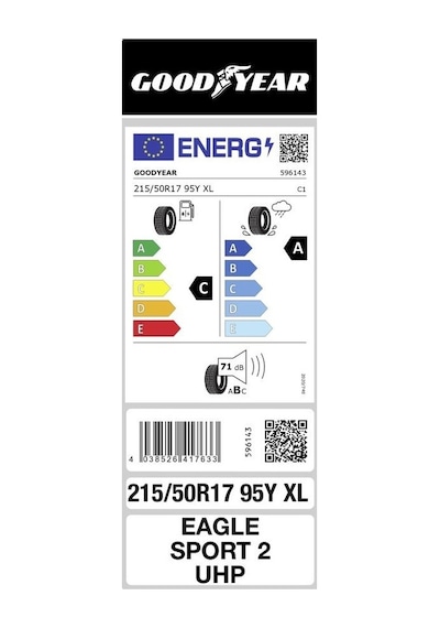Goodyear 215/50R17 95Y Eagle Sport2 Uhp XL Fp Yaz Lastiği 2025