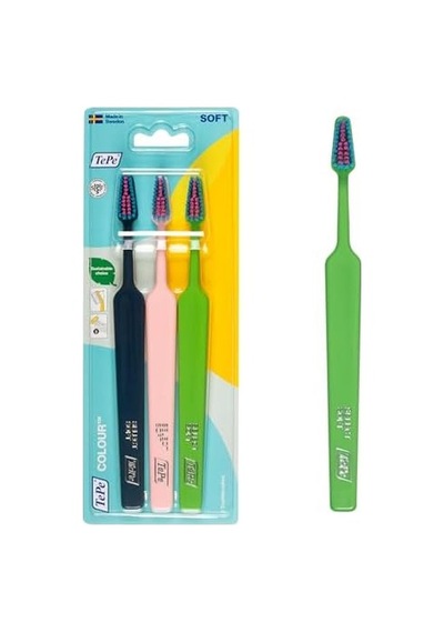 Select Soft 3&apos Lü Yumuşak Diş Fırçası Açık Ahşap