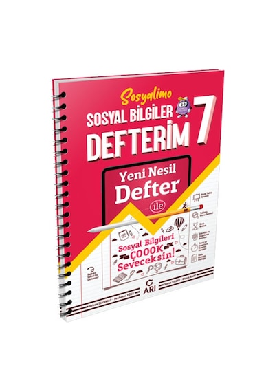 7 Sınıf Sosyalimo Akıllı Sosyal Bilgiler Defteri Arı Yayınları