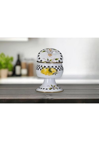 Lemon Emaye Ayaklı Şekerlik Diğer