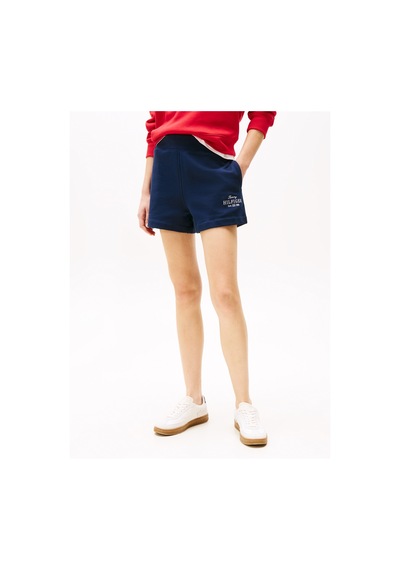 Tommy Hilfiger Reg Hılfıger Sweatshort Kadın Mavi Şort - Ww0ww45518 Mavi