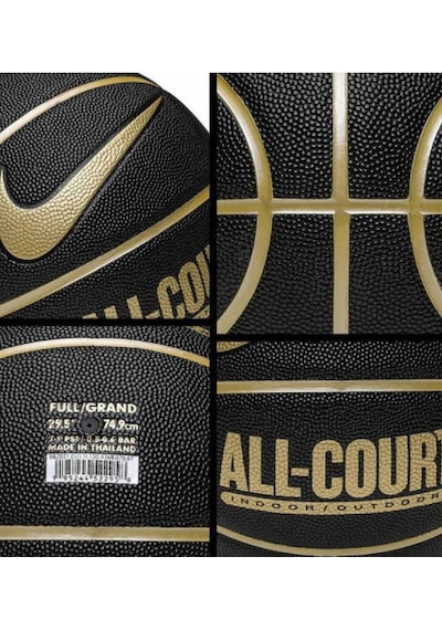 Nike Everday All Court 8P Basketbol Topu 7 Numara Siyah Altın