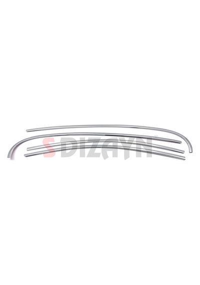 S-dizayn Renault Fluence Krom Cam Üst Çıtası 4 Prç 2010-2016