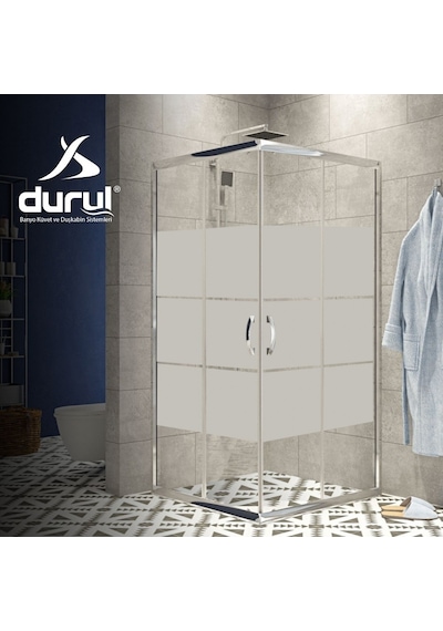 Durul Kare Ve Dikdörtgen Parlak Profil 5Mm Kumlama Box Desen H190 Beyaz - Şeffaf