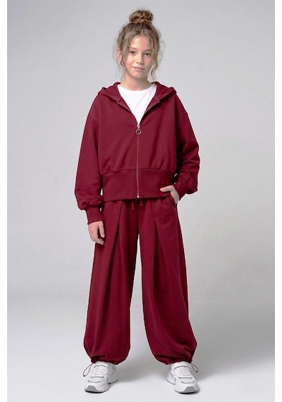 Dmb Kids Kız Eşofman Takım 26kdmb9986 Bordo