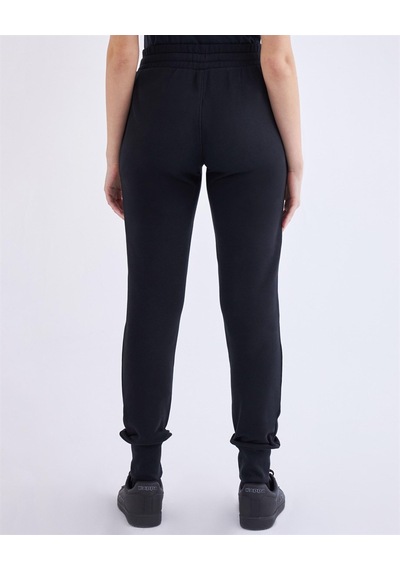 Kappa Logo Theek Slim Kadın Slim Fit Eşofman Altı Siyah