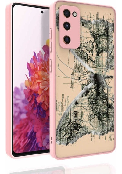 Galaxy S20 Fe Kılıf Desenli Kamera Korumalı Parlak Zore Nora Kapak NO4