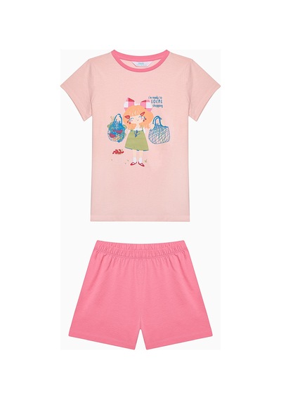 Penti Kız Çocuk Local Pamuklu Çok Renkli 2li Pijama Takımı Çok Renkli