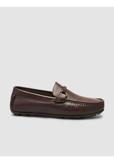 Cabani Moraza %100 Hakiki Deri Kahverengi Tokalı Erkek Loafer
