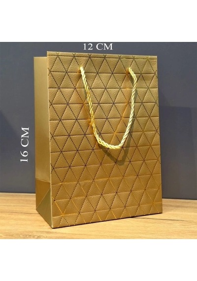 Mini Boy Gold Karton Hediye Çantası Diğer