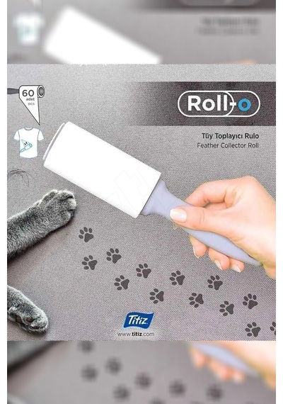 60 Yaprak Titiz Rollo Tüy Toplama Rulosu - Ekstra Güçlü Toz