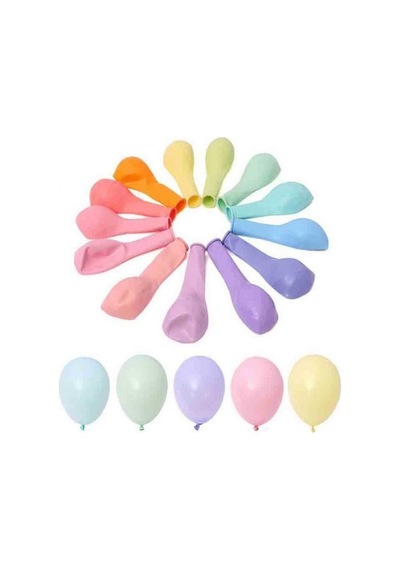 10 Lu Karışık Makaron Balon