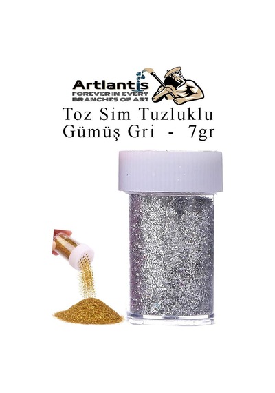Renkli Toz Sim Tuzluklu 7 Gr 1 Adet Renkli Toz Sim Epoksi Reçine Okul Etkinlik Dekarasyon Slime 001