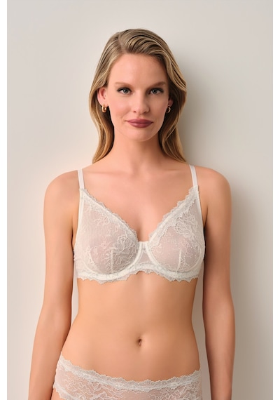 Suwen Cosmopolitan Dantelli Balenli Sütyen St4453609036 Ekru