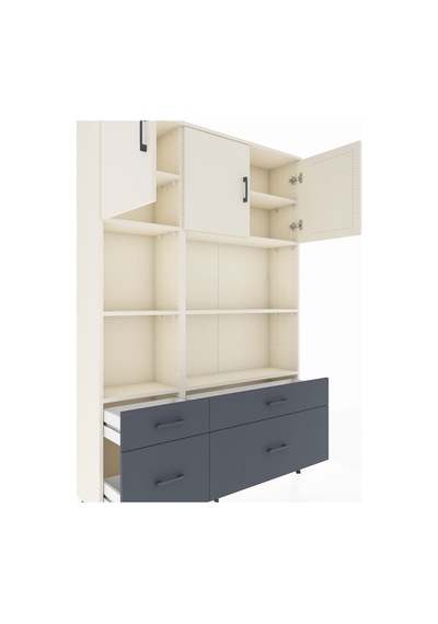 Arges Dolap 8 Raflı 4 Çekmeceli 3 Kapaklı 132x30x195 Aytaşı-aytaşı/antrasit Aytası/antrasıt Arges Dolap 8 Raflı 4 Çekmeceli 3 Kapaklı 132x30x195 Aytaşı-aytaşı/antrasit Aytası/antrasıt