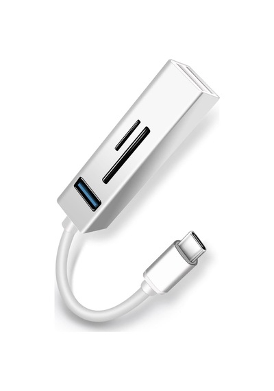 Bn08 Macbook Ve Android İçin 5 İn 1 Alüminyum Type-c To Usb 5gbps 3.0 Çoklayıcı Hafıza Kartı Okuyucu Otg