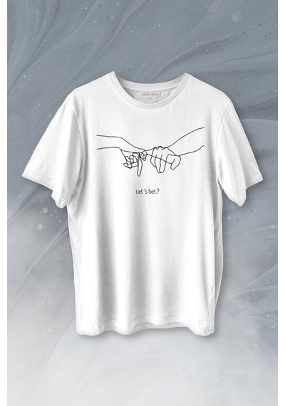 İddia Sevgili Minimal Baskılı Tişört Unisex T-shirt 001