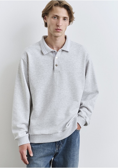Mavi - Polo Yaka Gri Sweatshirt 0s10390-82498 Gri
