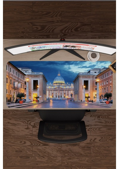 Vatikan V2 90x40 Xxl Gaming Kauçuk Kaymaz Taban Mouse Pad Fare Altlığı
