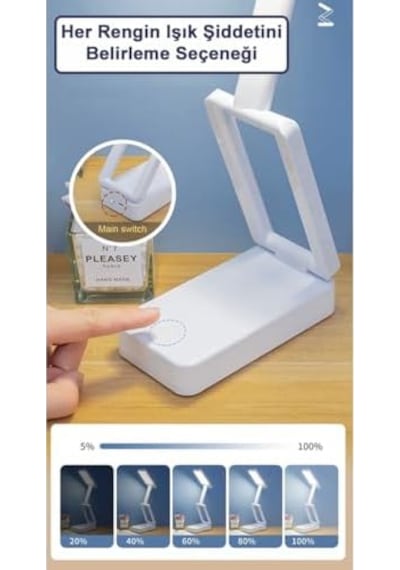 Masaüstü Şarjlı Katlanabilir Portatif Led Aydınlatma/gt-cl11p .