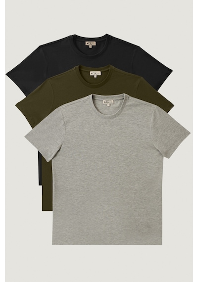 Ac&Co / Altınyıldız Classics Erkek Sıyah-hakı-grı Melanj Slim Fit Bisiklet Yaka 3'lü %100 Pamuk Tişört Paketi Sıyah-hakı-grı Melanj Siyah - Haki - Gri Melanj Ac&Co / Altınyıldız Classics Erkek Sıyah-hakı-grı Melanj Slim Fit Bisiklet Yaka 3'lü %100 Pamuk Tişört Paketi Sıyah-hakı-grı Melanj Siyah - Haki - Gri Melanj