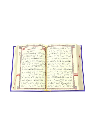Kuranı Kerim - Sade Arapça - Hafız Boy - Mor Renk - Medrese Kitabevi - Medine Hatlı