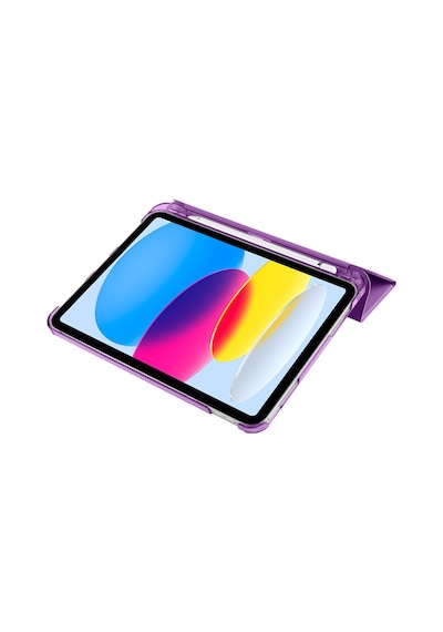 Apple Uyumlu iPad, A16 11.nesil 2025 Smart Folio Cover Akıllı Uyku Modlu Pu Deri Standlı Tablet Kılıfı Kapaklı Kılıf