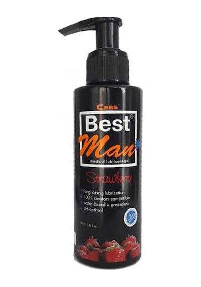 Best Man 150ml. Büyük Boy Çilekli Lubricant Jel - C-1537s