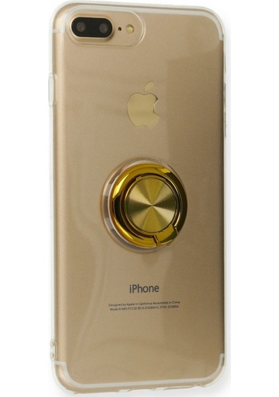 Fitcase Apple Uyumlu iPhone 7 Plus / 8 Plus Kilif Gross Ring Seffaf Arka Kapak 514447573