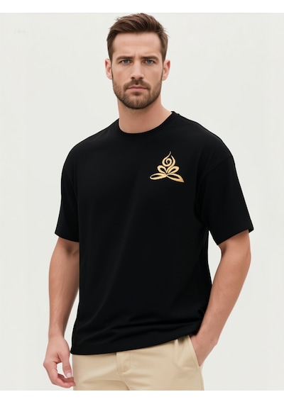Ogc Lotus Oversize Unisex T-shirt Siyah