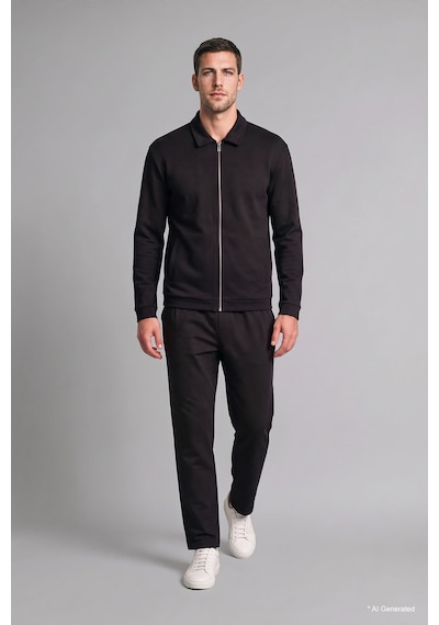 Defacto Relaxed Fit Cepli Düz Paça Uzun Boy Eşofman Altı H9524ax26wnbk81 Siyah-bk81