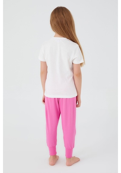 U.s. Polo Assn. Kız Çocuk Beyaz 2'li Takım Beyaz - Pembe